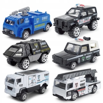 6 pojazd wojskowy zestaw zabawek 1: 87 Diecast