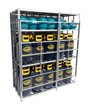 * ПОДСТАВКА ДЛЯ КОНТЕЙНЕРНОЙ КОРЗИНЫ 20 ЦИЛИНДРОВ 11 КГ + 20 ЦИЛИНДРОВ 3