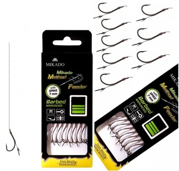 MIKADO PRZYPON HAK 10 METHOD FEEDER NA PLECIONCE Z IGŁĄ 10cm