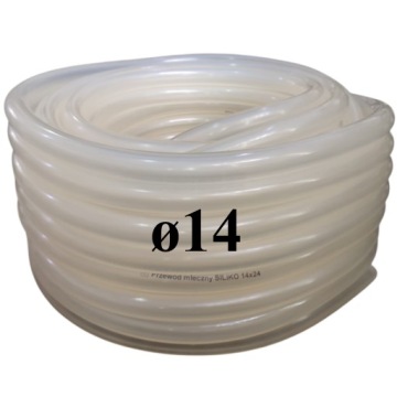 PRZEWÓD MLECZNY SILIKO DO MLEKA 14X24 ZIMOWY 1M