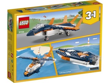 LEGO 31126 Creator Сверхзвуковой реактивный самолет