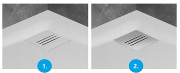 Белый бассейн Kyntos F 120x100 Radaway + Siphon HS1