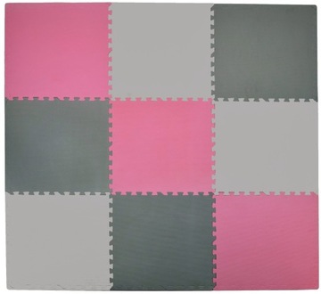 ZESTAW MATA PIANKOWA 9 ELEMENTÓW EVA PUZZLE 180 x 180 GRUBA XXL