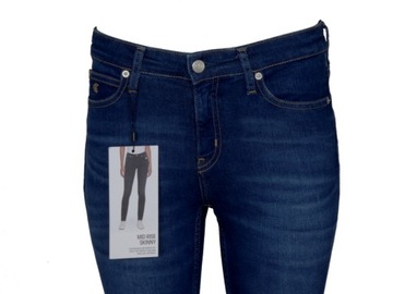 CALVIN KLEIN JEANS spodnie damskie, granatowe, 29/30