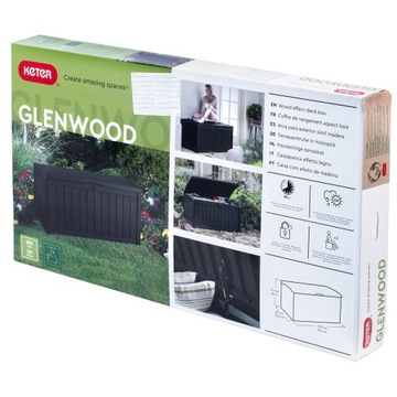 САДОВЫЙ ЯЩИК ДЛЯ ТЕРРАСЫ СИДЕНЬЕ ДЛЯ ХРАНЕНИЯ 390Л