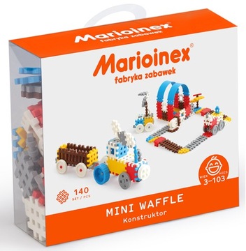 Klocki Mini Wafle Konstruktor 140 Sztuk Marioinex