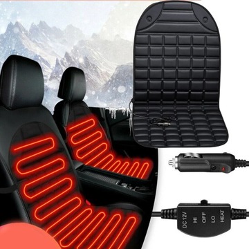 2шт. КОВРИК С ПОДОГРЕВОМ СИДЕНЬЯ С ДВОЙНЫМ ПОДОГРЕВОМ 12 В ДЛЯ АВТОМОБИЛЯ