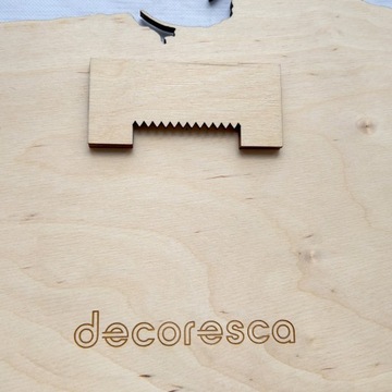 Деревянная карта Польши 59x62см ПОДАРОК ​​Decoresca