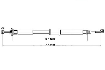 ТРОС РУЧНИКА FIAT PUNTO 1.2-1.9D 09.99-0