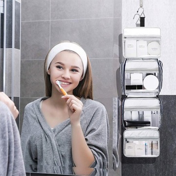 Подвесная косметичка, складной органайзер для путешествий.