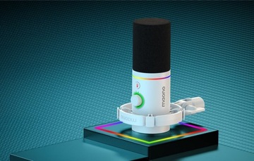 Игровой конденсаторный микрофон Maono PD200X RGB для студийного компьютера