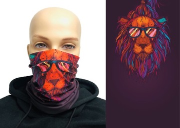 Komin maseczka ochronna colorful lion pl