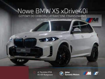 BMW X5 G05 SUV Facelifting 3.0 40i 381KM 2026 BMW X5 xDrive40i 381 KM mHEV - Gotowy do Odbioru - Pakiet M Pro - Hak 3.0