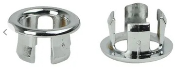 ROZETA ROZETKA ZAŚLEPKA OTWORU PRZELEWOWEGO W UMYWALCE FI 22MM CHROM AKCES
