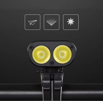 ВОДОНЕПРОНИЦАЕМЫЙ СВЕТОДИОДНЫЙ ВЕЛОСИПЕДНЫЙ ФОНАРЬ ПЕРЕДНЯЯ + ЗАДНЯЯ БАТАРЕЯ ДЛЯ ВЕЛОСИПЕДА USB 1800лм