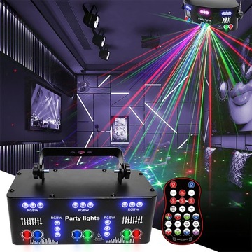 DISCO LASER АККУМУЛЯТОР ДИОДАЛЬНЫЙ RGB DISCO 10W С ПУЛЬТОМ ПУЛЬТА