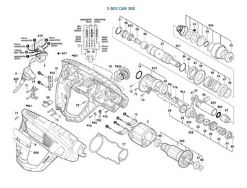 Комплект корпуса молотка BOSCH PBH2500RE 421