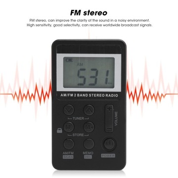 qqt103 профессиональный мини-портативный радиоприемник FM/AM стереоприемник с ЖК-дисплеем