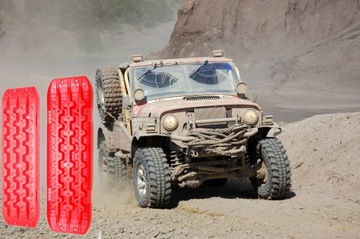 ЛОВУШКИ ДЛЯ ПЕСКА, Грязи, СНЕГА 4x4 OFF ROAD 2шт RED 4WD Лебедка Dragon 107CM