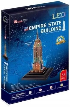 PUZZLE 3D LED Cubic Fun 38el EMPIRE STATE BUILDING