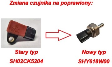 CZUJNIK CIŚNIENIA SPALIN MAZDA 2,2 SH02BK5204 SHY6-18-W00 SHY618W00