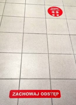 Наклейка «KEEP YOUR SPACE», 10 шт., для пола