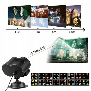 РОЖДЕСТВЕНСКИЙ СВЕТОДИОДНЫЙ ЛАЗЕРНЫЙ ПРОЕКТОР, НАРУЖНЫЙ ПУЛЬТ ДИСТАНЦИОННОГО УПРАВЛЕНИЯ