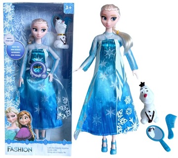 ŚPIEWAJĄCA LALKA ELZA + AKCESORIA KRAINA LODU ANNA OLAF ELSA LALECZKA
