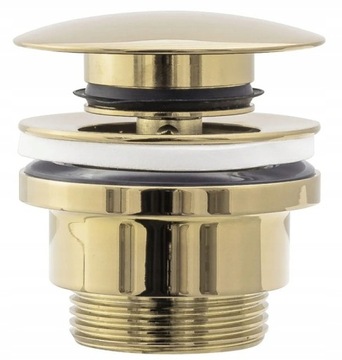 Унитаз Rea, Gold Rant + Умывальник, Gold Rant + Золотой смеситель + Золотая пробка