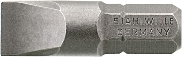 Końcówka wkrętakowa BIT, 0,5x4,0mm płaska STAHLWIL