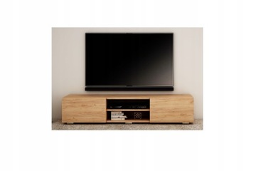 STOJĄCA SZAFKA RTV 140 CM CRAFT ZŁOTY/ POŁYSK/ MAT