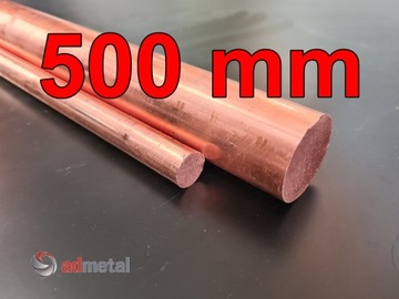 Miedź, pręt miedziany fi 12mm M1Ez4
