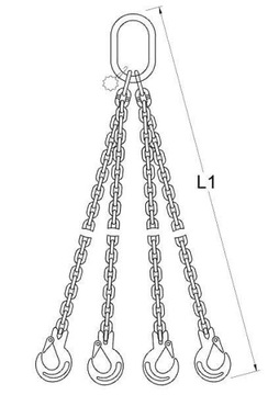 ЦЕПЬ ОДИНАРНАЯ 4C 4.25T 3M ОДОБРЕНИЕ ПРОИЗВОДИТЕЛЯ CE