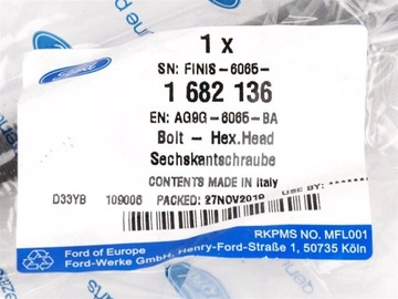 ВИНТ M10 X 145MM ГОЛОВКА ЦИЛИНДРА 2.0 2.3 EB ORG