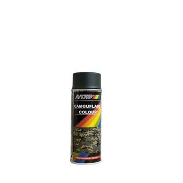 LAKIER WOJSKOWY KAMUFLAŻ MATOWY MASKUJĄCY RAL 6031 FIRMY MOTIP 400 ML