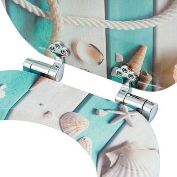 DESKA WC SEDESOWA KLOZETOWA TOALETOWA WOLNOOPADAJACA UNIWERSALNA MDF