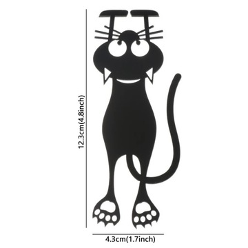 ZAKŁADKA DO KSIĄŻKI KOT KOTEK CZARNY