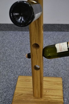 WINIARKA drewniana dębowa STOJAK na wino 150 cm