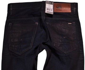 G-STAR spodnie TAPERED regular NAVY jeans RAW _ W32 L32