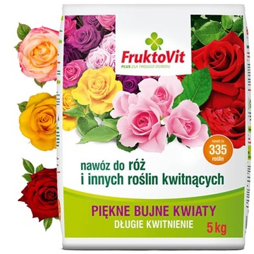 ФруктоВит Плюс Удобрение для роз и цветущих кустарников, 5 кг, многокомпонентное