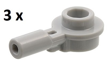 LEGO Light Bluish Gray Bar 1L 1x1 Round 32828 3szt