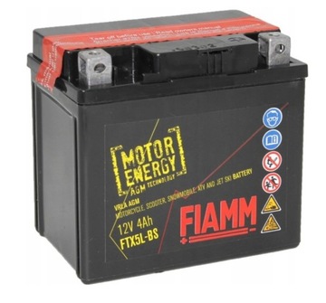 Akumulator Fiamm FTX5L-BS 12V 5Ah 60A P+ AGM