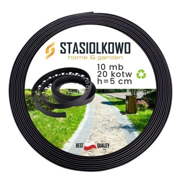 Obrzeże trawnikowe 5cm BORDER 10 metrów + 20 kotw KUPUJ TANIEJ W ZESTAWIE