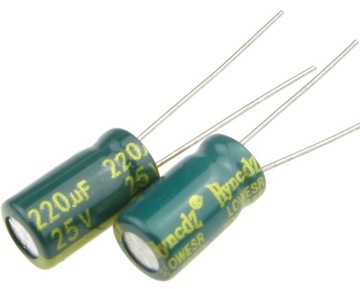 Kondensator elektrolityczny 220uF/25V LOW ESR (4 szt.) /0817-4