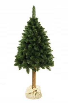 ИСКУССТВЕННАЯ РОЖДЕСТВЕНСКАЯ ЕЛЬ, НАТУРАЛЬНАЯ СОСНА НА СТОЛБИКЕ, 200 СМ, НОВАЯ