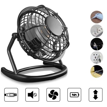 тихий вентилятор, мощный настольный вентилятор, 4 створки, очень тихий для офиса