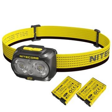 Latarka czołowa Nitecore UT27 Pro New 800 lm z dwiema bateriami