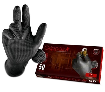 ПЕРЧАТКИ МАСТЕРСКИЕ МЕХАНИКИ ЧЕРНЫЕ GRIPPAZ L 50 шт.