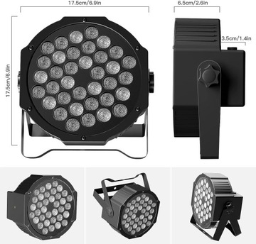 Сценический светильник 36Вт DMX512 36 светодиодов