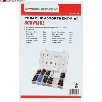 НАБОР ШПИЛЬКОВ ДЛЯ ОБИВКИ MIX FIAT PIN 308 ШТ.